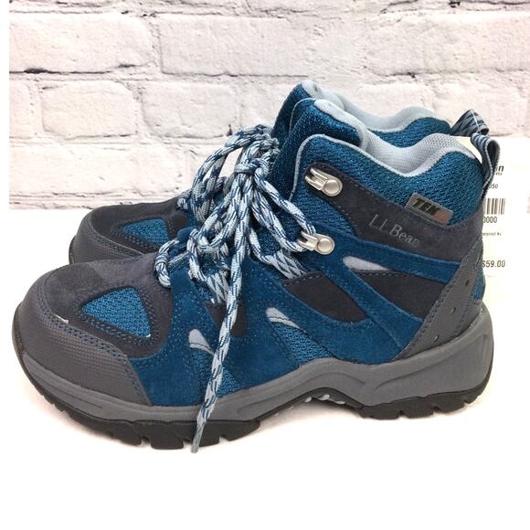 L.L. Bean Outlet Trail Hiker Waterproof Lace Up Boots Kid's Size 5 - Picture 7 of 12